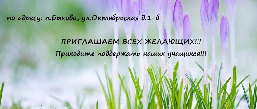 Состоится Отчетный концерт Быковской ДШИ 16 апреля
