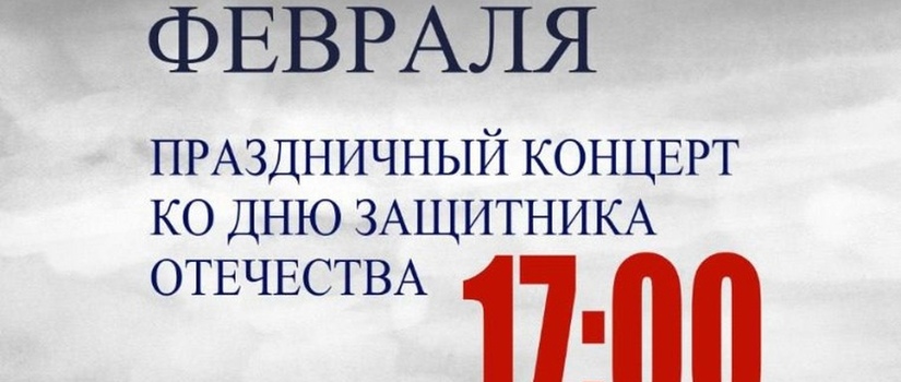 Концерт посвященный дню защитника Отечества