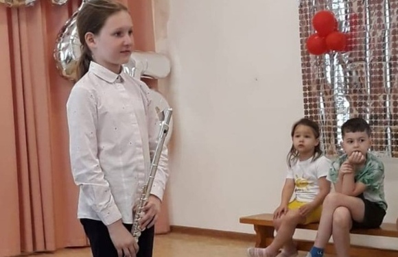 Учащиеся побывали с концертом дошкольном образовательном учреждении N11.