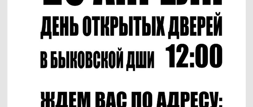 День открытых дверей в Быковской ДШИ! 
